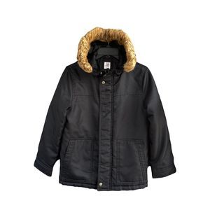GAP Black Parka Coat Boys Size Large